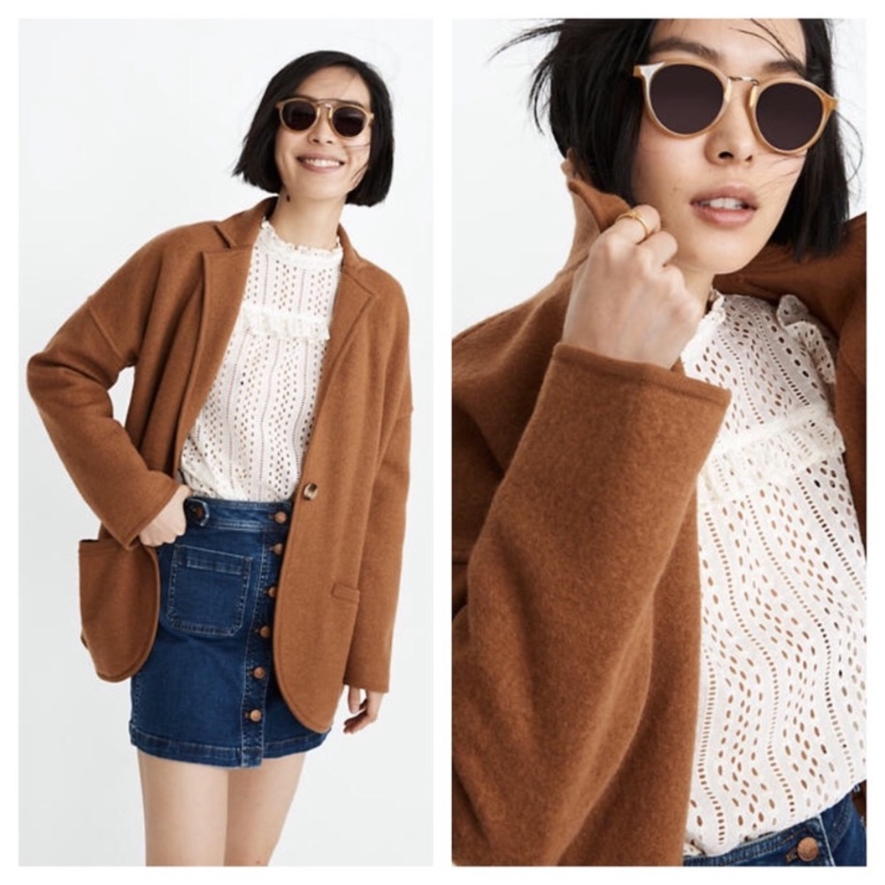 [Madewell]Merino Wool Saville Sweater Blazer
